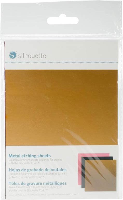 silhouette curio metal etching sheets|Silhouette Metal Etching Sheets .